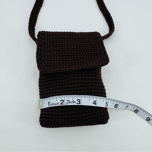 The Sak Mini Messenger Crochet Macrame Boho Braided Handmade Sling Crossbody Bag - Picture 14 of 16